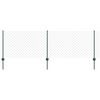 vidaXL Fence and Post Green 2.62 x 32.81 ft Steel