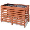 vidaXL Planter Brown Solid Chinese fir wood Medium Planter Rectangular