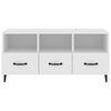 vidaXL TV Cabinet White Engineered Wood Medium TV Cabinet Rectangular