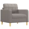 vidaXL Sofa Set Taupe Polyester 2-seater Sofa Set Rectangular Modern
