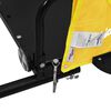 vidaXL Bike Trailer Yellow and Black Oxford Fabric and Iron