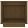 vidaXL Bedside Cabinet Honey Brown Solid Pine Wood Medium