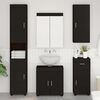 vidaXL Bathroom Wall Cabinet TULUM Black 14.57 x 9.65 x 33.86 in