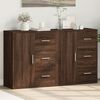vidaXL Sideboard Brown Oak Engineered wood 23.6 in x 12.2 in x 27.6 in
