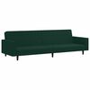 vidaXL Sofa Set Dark Green Velvet (100% polyester), wood, plastic Large
