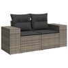 vidaXL Garden Sofa Set Gray