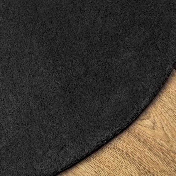 vidaXL Carpet Folding Black 31.50 x 59.06 in Polyester