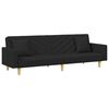 vidaXL Sofa Bed Black Fabric (100% polyester), wood, foam Standard