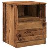 vidaXL Bedside Cabinet Set of 2 Old wood Engineered wood, metal Standard