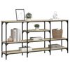 vidaXL Console Table Sonoma oak Engineered wood and metal Large