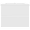 vidaXL Sink Cabinet With Basin White Engineered Wood, Ceramic Standard