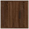 vidaXL Wall Mounted Tv Cabinet Set of 2 Brown Oak Engineered wood Medium