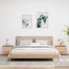 vidaXL Wall-mounted Bedside Cabinet Set of 2 Sonoma Oak Engineered Wood