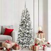 vidaXL Artificial Christmas Tree with 300 LEDs White 70.87 in
