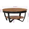 vidaXL Coffee Table Honey brown and black