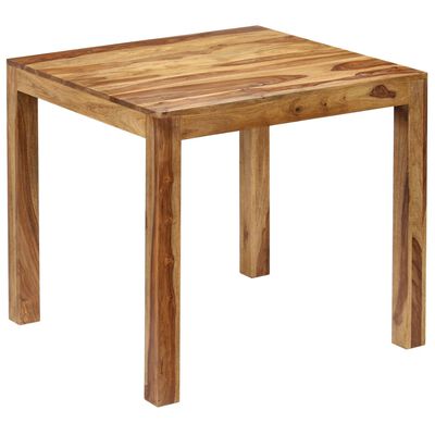 vidaXL Dining Table Solid Sheesham Wood 32.2"x31.5"x29.9"