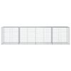 vidaXL Gabion Basket Silver Galvanized iron Extra Large