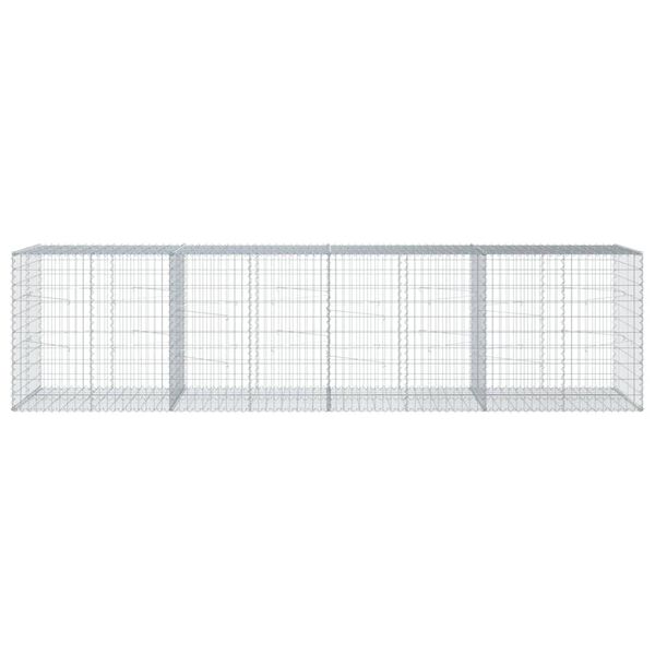 vidaXL Gabion Basket Silver Galvanized iron Extra Large