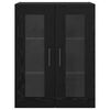vidaXL Wall Mounted Cabinets 2 pcs Black oak 27.36 x 13.39 x 35.43 in