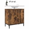 vidaXL Bathroom Sink Cabinet with Door Smoked oak 60.5 x 33.5 x 61 cm