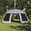 vidaXL Pool Tent with Removable Fly & Mesh Walls Grey 240.9x240.9"