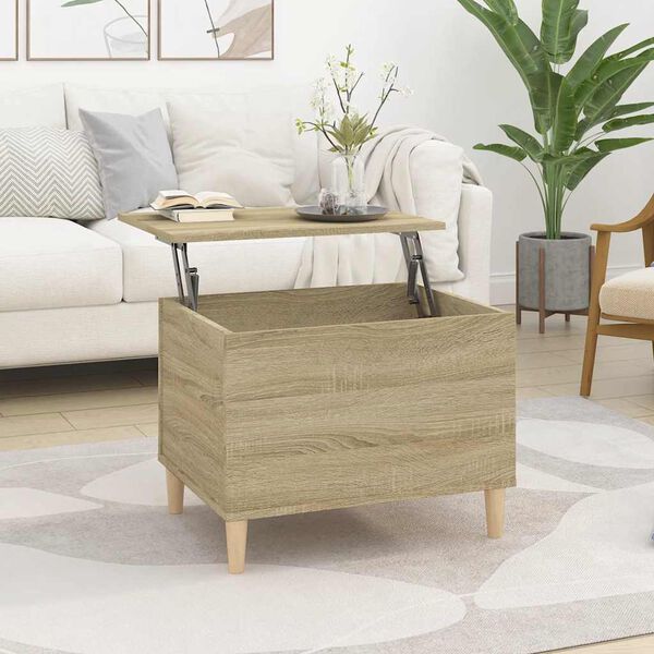 vidaXL Coffee Table Sonoma oak Engineered wood Medium Coffee Table