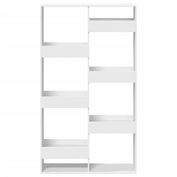 vidaXL Room Divider White Engineered Wood 39.4x13.0x68.9 in Room Divider