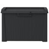 vidaXL Garden Storage Box Anthracite Polypropylene Medium