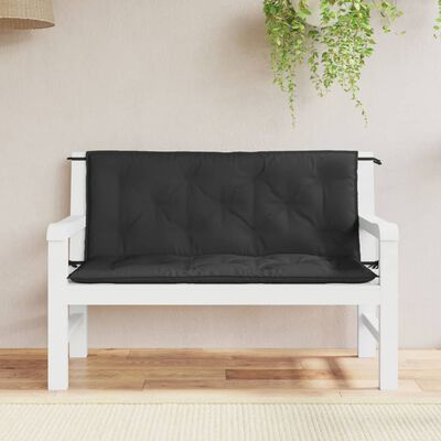 vidaXL Cushion for Swing Chair Black 47.2" Fabric