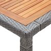 vidaXL Garden Table Grey and Natural Wood