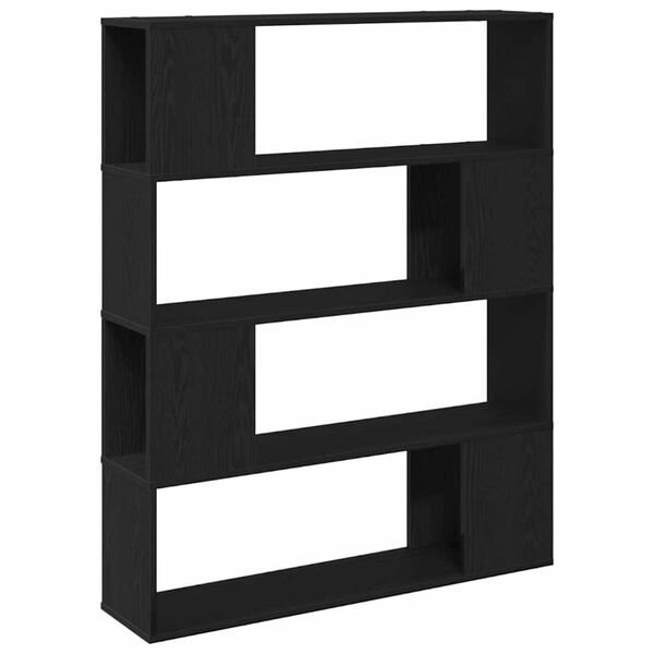 vidaXL TV Cabinet Set Wall-mounted Black Oak 39.37 x 9.45 x 49.02 in