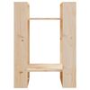 vidaXL Book Cabinet Natural wood Solid pinewood (untreated) Compact