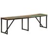 vidaXL Bench Multicolor Solid reclaimed wood and powder-coated iron