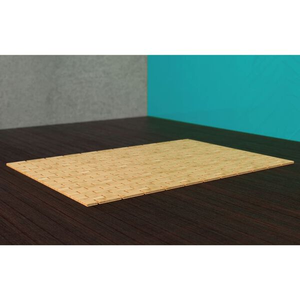 EISL Bath Mat Natural Bamboo Bamboo 27.6 x 19.7 in Non-slip