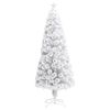vidaXL Artificial Christmas Tree White PVC Large Lights