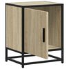 vidaXL Bedside Cabinet Sonoma Oak Engineered Wood, Metal Standard