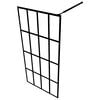 vidaXL Walk-in Shower Screen Frosted Tempered Glass 46.5"x74.8"