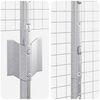 vidaXL Fence and Post Silver 4.92 x 32.81 ft Steel