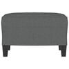 vidaXL Footstool Dark Grey Fabric (100% polyester), plywood Compact