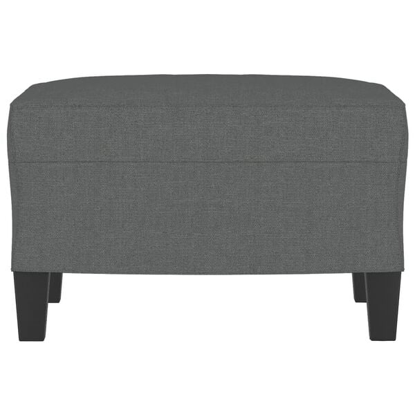 vidaXL Footstool Dark Grey Fabric (100% polyester), plywood Compact
