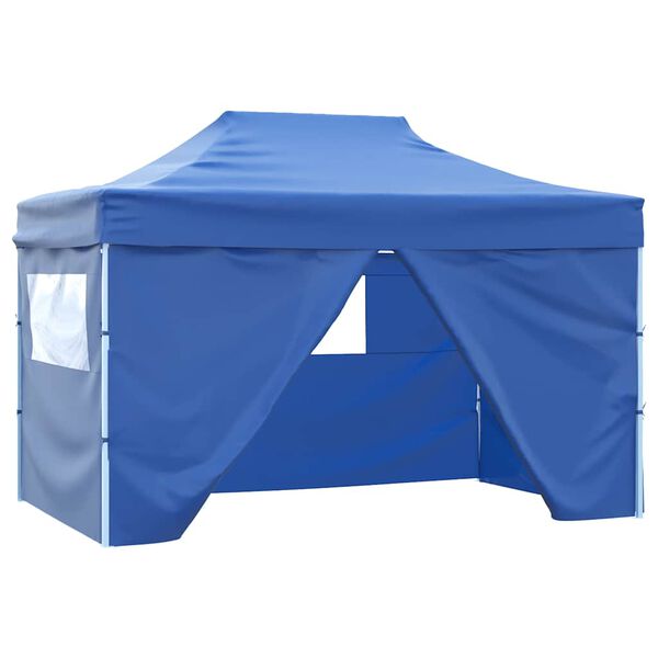 vidaXL Party Tent Steel Blue 600D Oxford fabric with PVC coating 10x13 ft