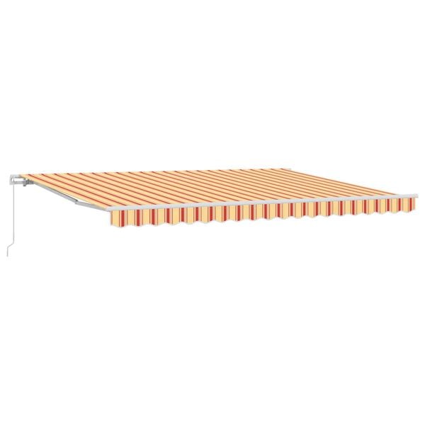 vidaXL Awning Yellow and orange 177.17 x 118.11 x 64.96 in Polyester
