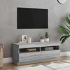 vidaXL TV Cabinet Grey Sonoma Engineered Wood Medium TV Cabinet