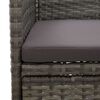 vidaXL 5 Piece Patio Dining Set Gray
