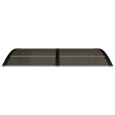 vidaXL Door Canopy Black 59.1"x29.5" Polycarbonate