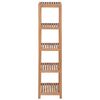 vidaXL Storage Rack Teak Teak wood Tall Storage Rack Square