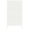 vidaXL Privacy Screen White 39.37 x 19.69 x 70.87 in Steel