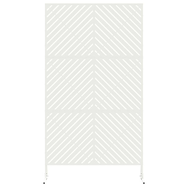 vidaXL Privacy Screen White 39.37 x 19.69 x 70.87 in Steel
