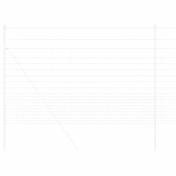 vidaXL Field Fence Gray 5.2'x 32.8'Steel