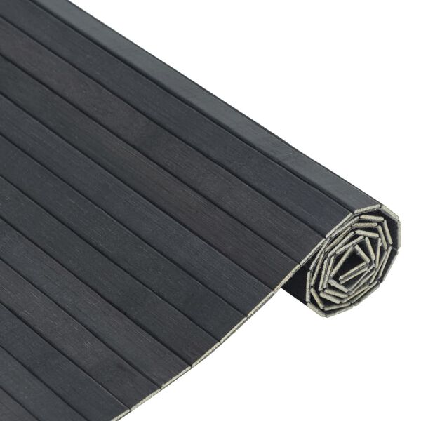 vidaXL Rug Grey Bamboo, Polypropylene Extra Long Waterproof materials